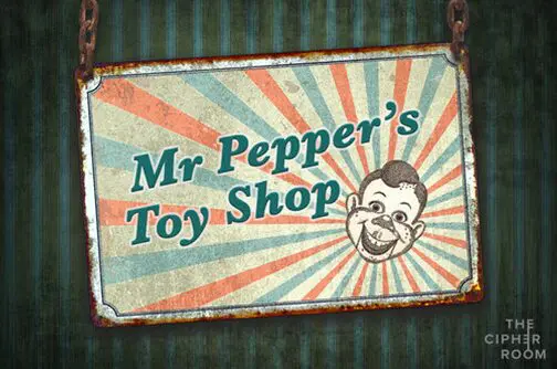 Mr Pepper's Toy Shop room poster
