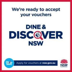 Dine & Discover voucher flyer