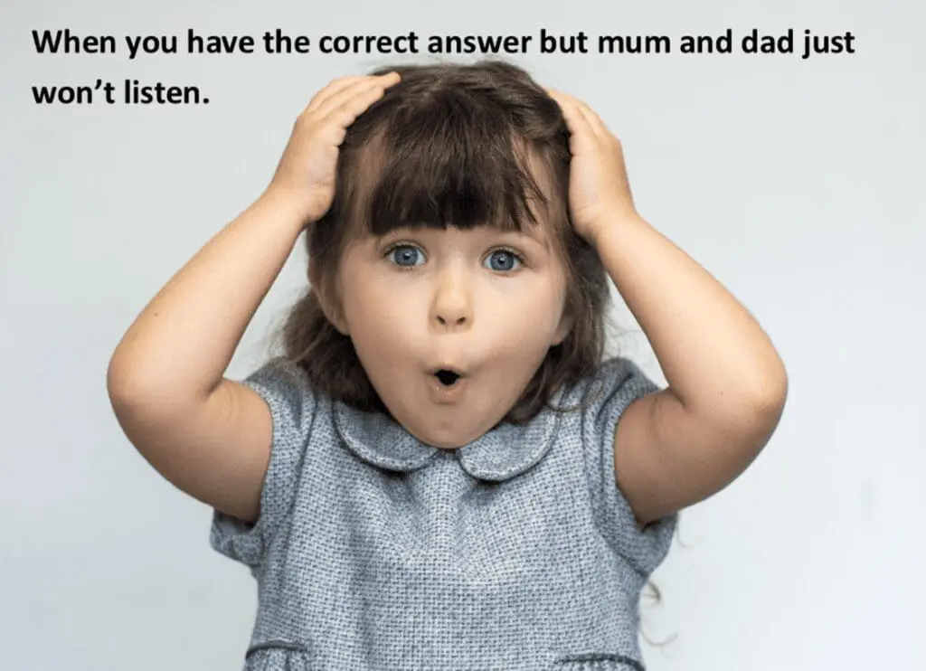 Winning meme: shocked child