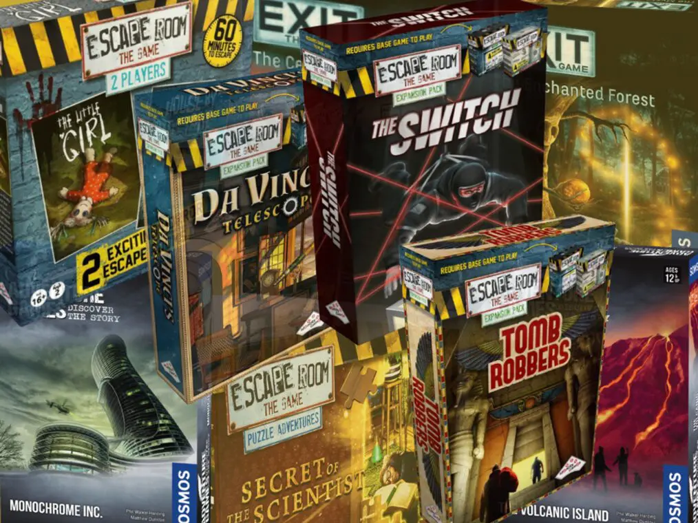 Escape room board games