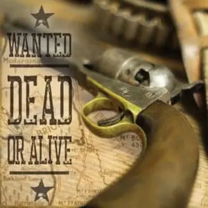 WANTED – Dead or Alive room poster