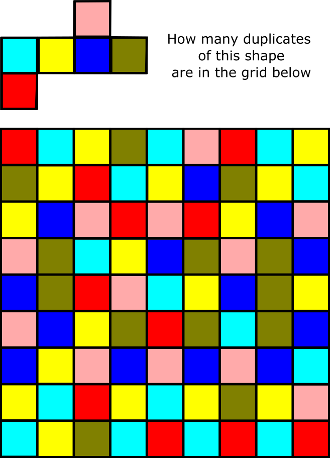 Colour grid puzzle