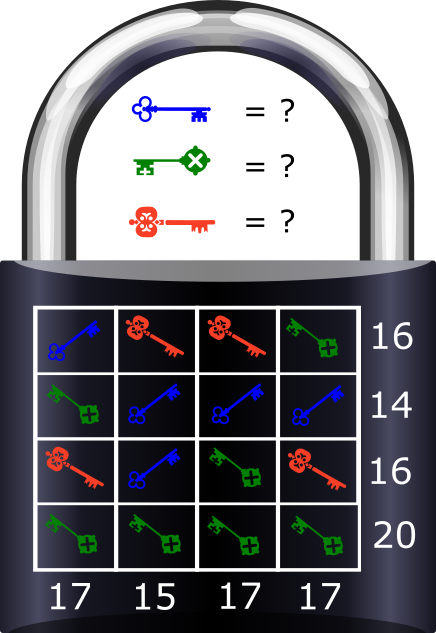 Padlock puzzle for the puzzle competition
