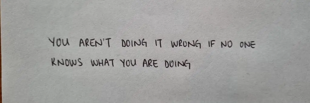 Handwritten secret message
