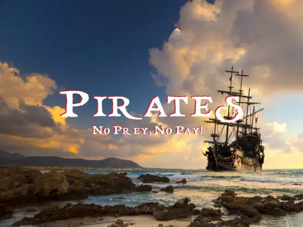 Pirates: No Prey, No Pay room poster