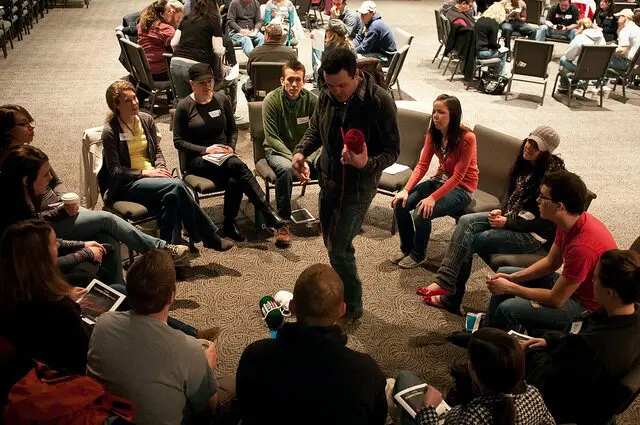 Audience at a HEROCON talk