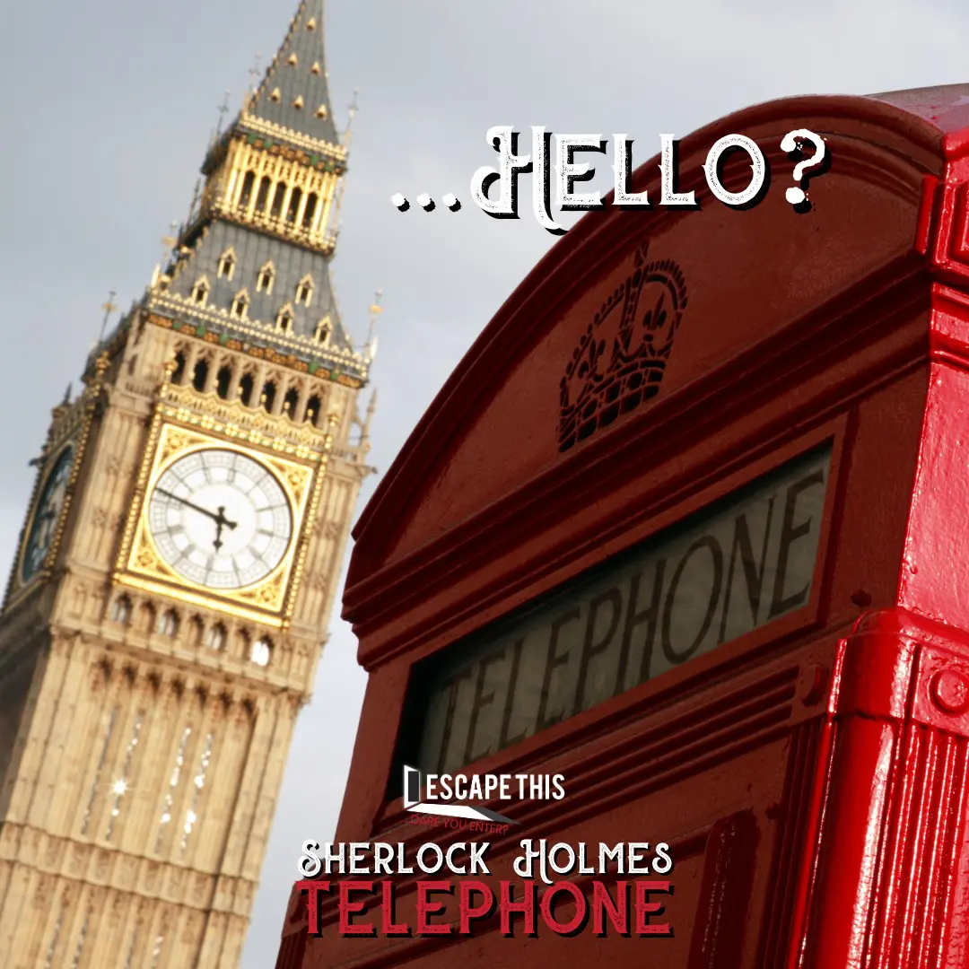Sherlock Holmes Telephone room poster