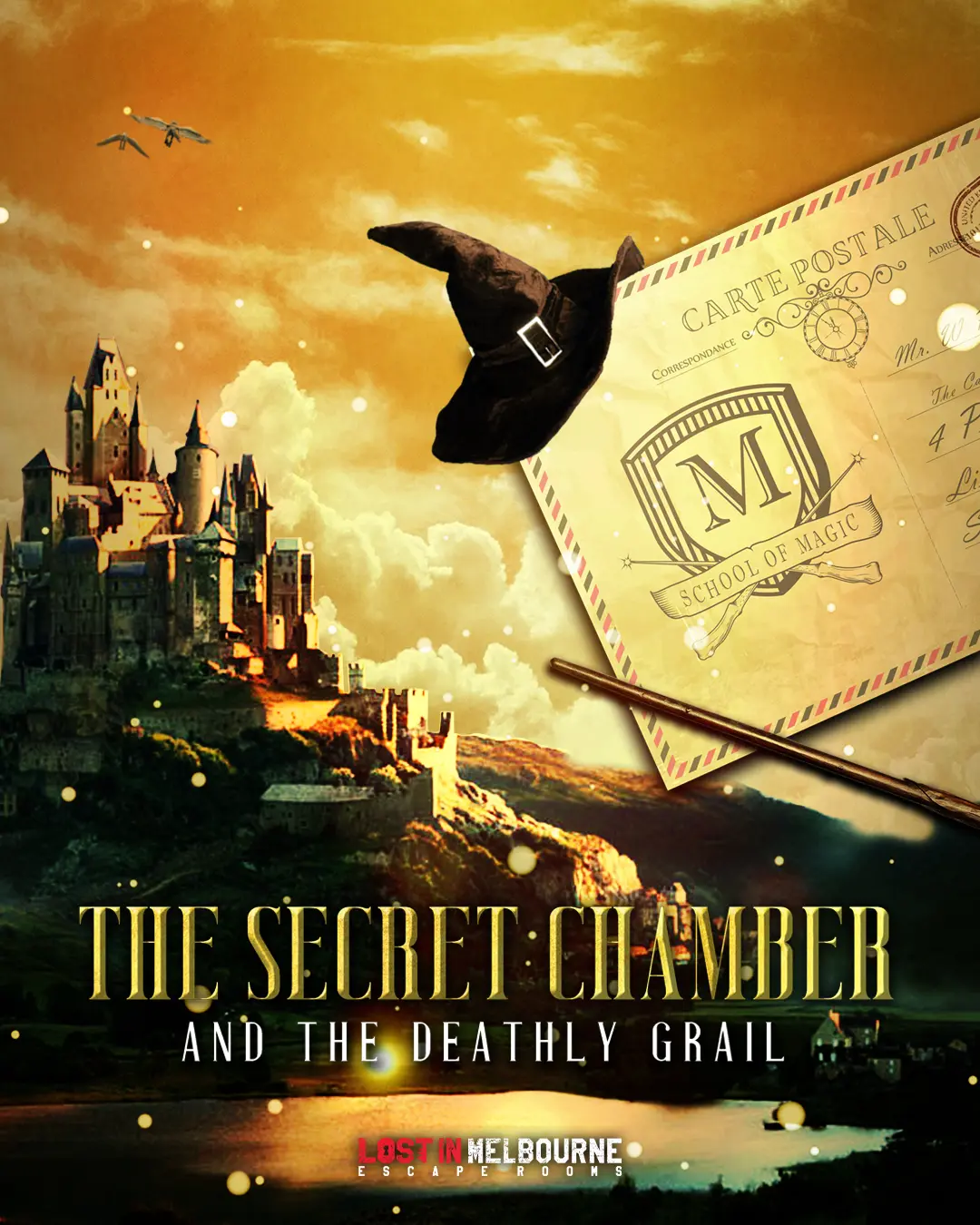 The Secret Chamber and The Deathly Grail room poster