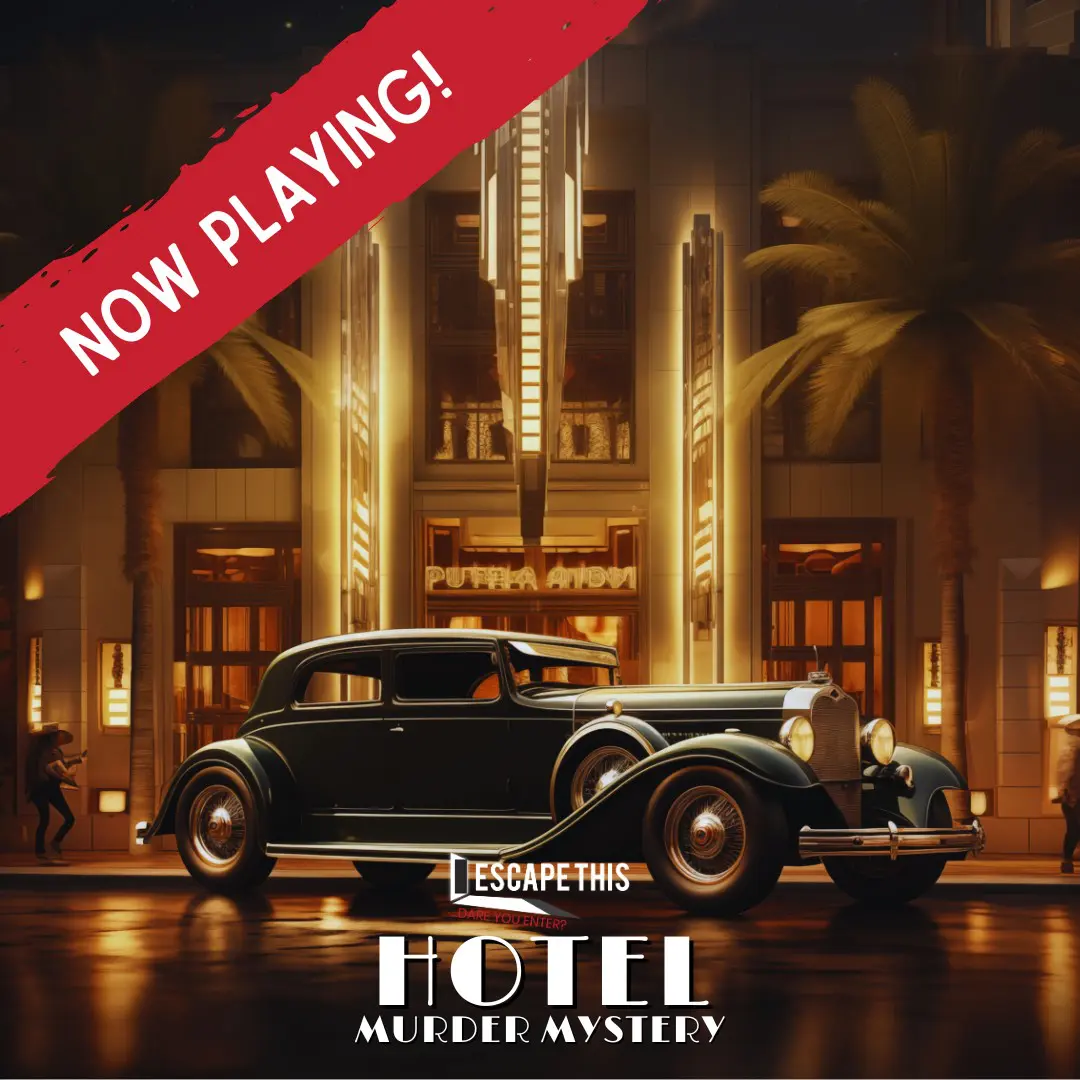 Hotel Murder Mystery room poster