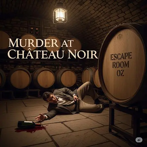 Murder at Chateau Noir room poster