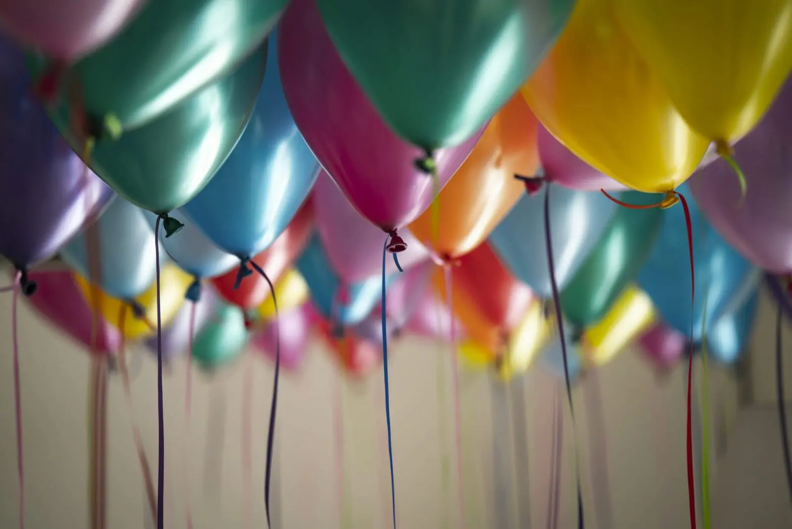 Colourful party balloons