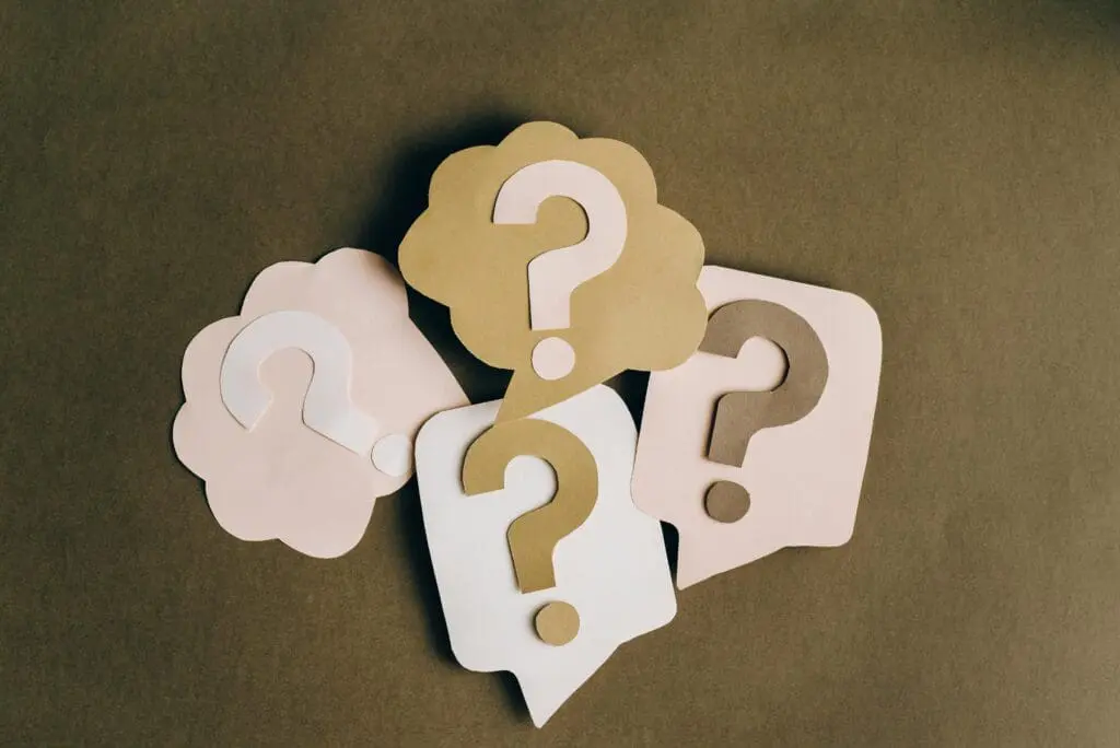Puzzle pieces marked with question marks