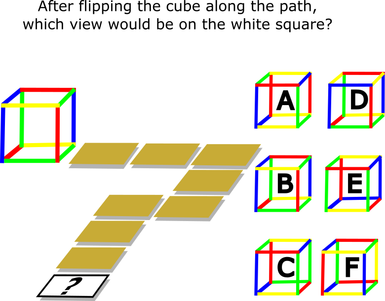 Coloured Cube Roll 