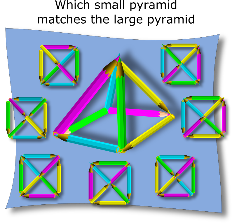 Coloured Pencil Pyramid